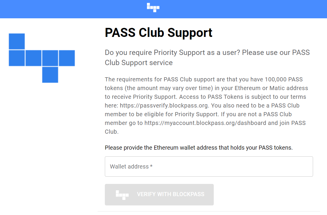 Blockpass Launches User Priority Support Live via PASS Club!